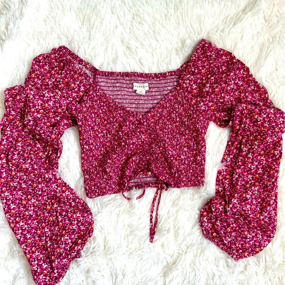 Aeropostale NWT Floral Crop Top Size XS - Picture 1 of 11